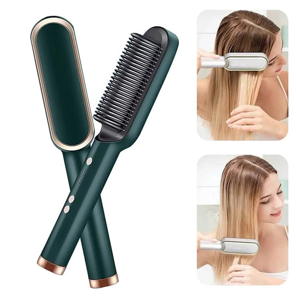 Hair Straightener and Curling Iron Comb