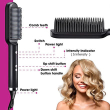 Hair Straightener and Curling Iron Comb